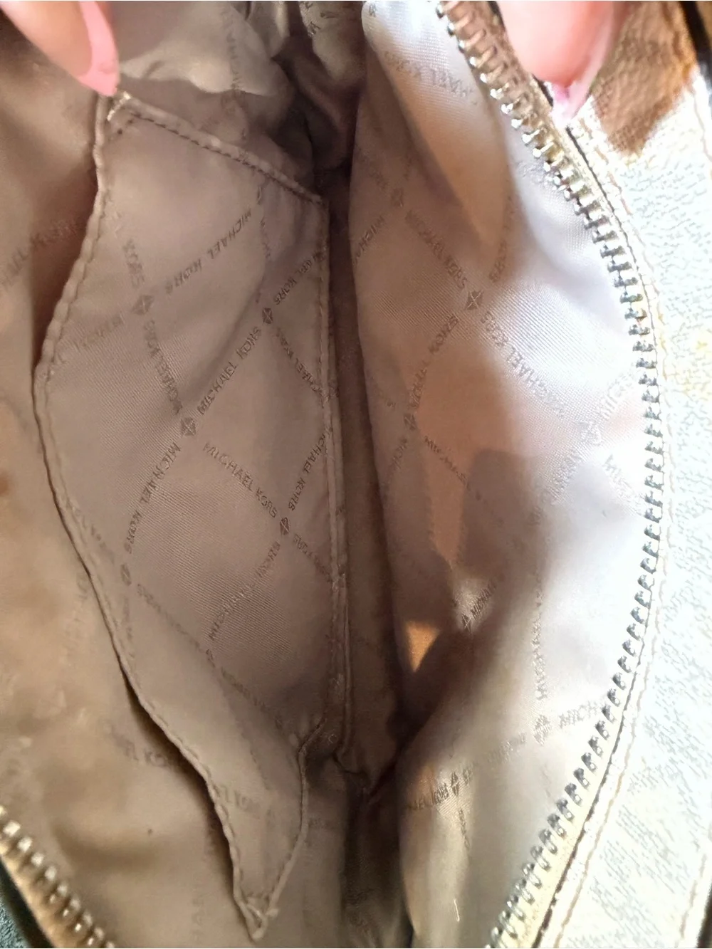 Michael Kors Metallic Gold Crossbody Bag